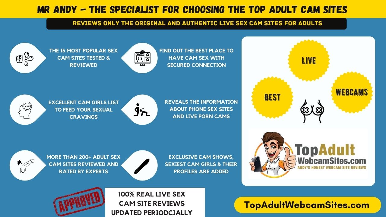 top adult cam sites infographic